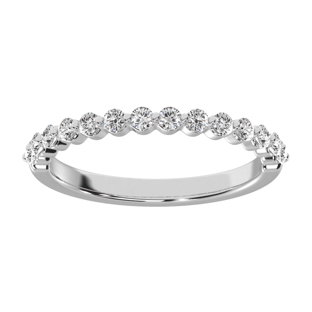 Claw Set Ladies Diamond Wedding Band