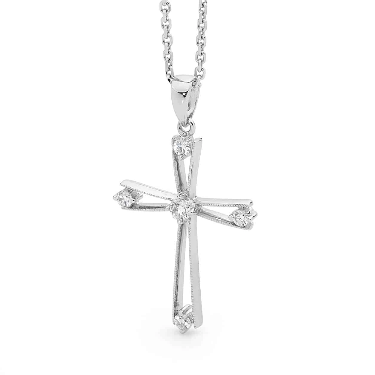 ornate-18ct-white-gold-diamond-cross Ornate 18ct White Gold Diamond Cross