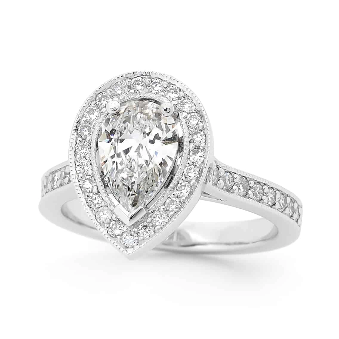 pear-cut-diamond-halo-ring Pear Cut Diamond Halo Ring
