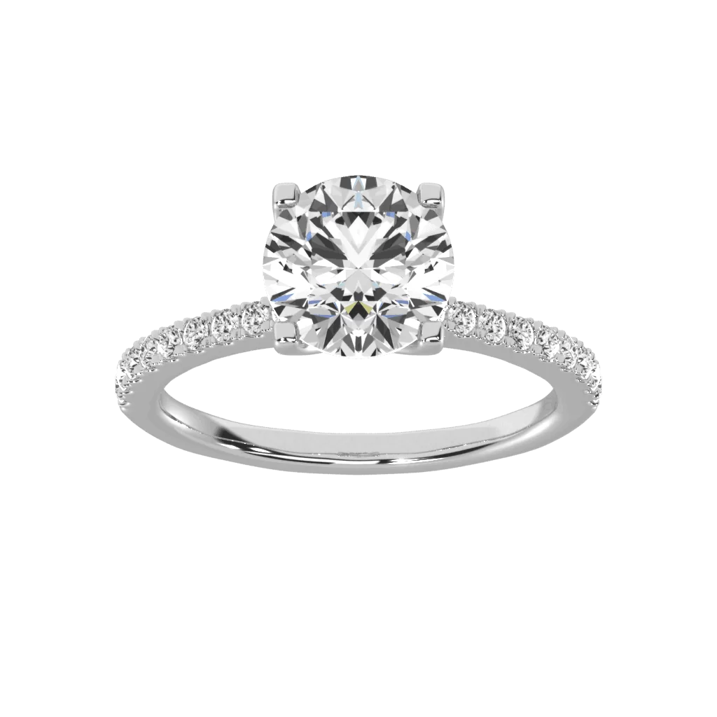 round-brilliant-cut-diamond-ring-with-diamond-band Round Brilliant Cut Diamond Ring With Diamond Band